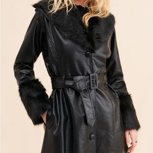 Solange Vegan Leather Coat